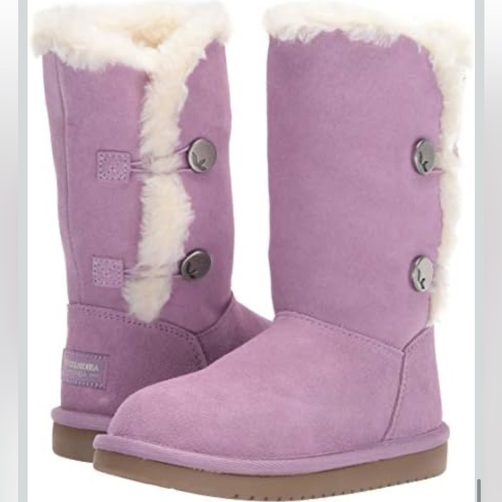NWOT Girl 2. Koolaburra by UGG “Kinslei Tall” Lined Suede Boots in Lavender Mist